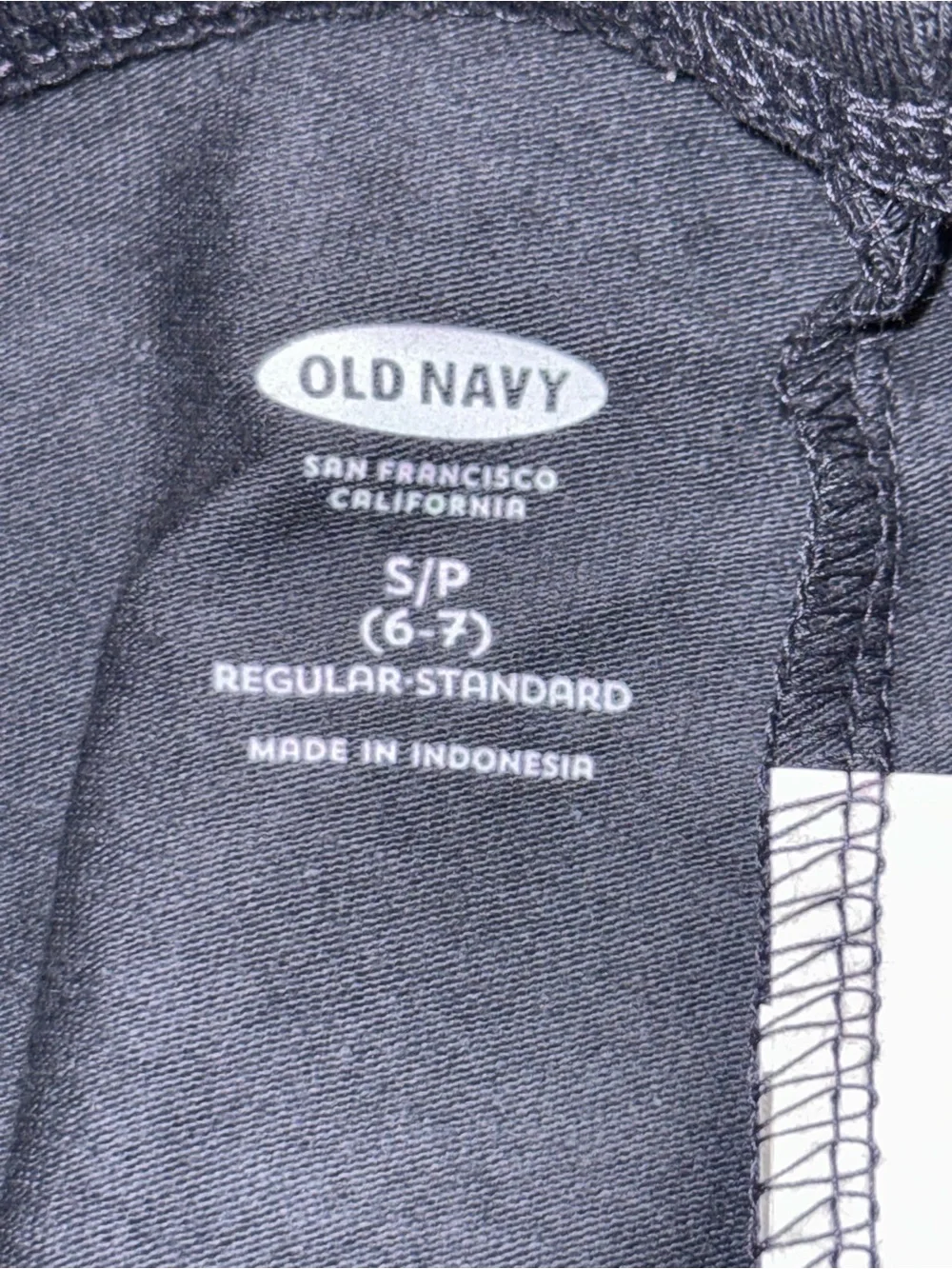 NWT Old Navy Girls Black Full Length Leggings Size S 6-7 Stretch Cotton Basic